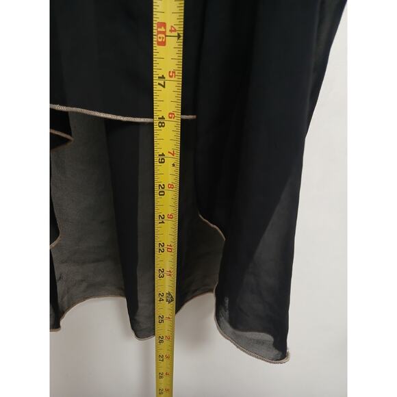 Linea Donatella Babydoll Lingerie Top Size XL Black Push-up Semi Sheer Coquette - Picture 10 of 15